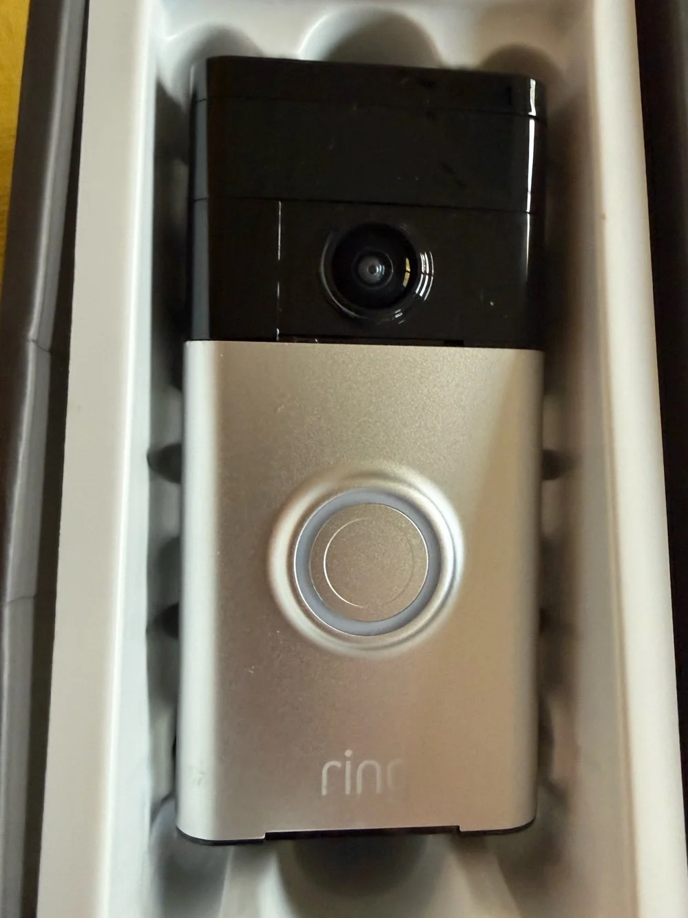 NEW Ring Video Doorbell 1st Gen Wire-Free HD WiFi Satin Nickel in Box